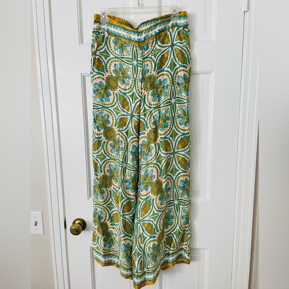 Haute Hippie Flowy Wide Leg Pants with Pockets - Picture 1 of 6